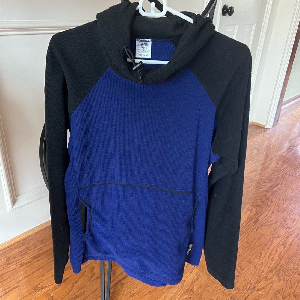 Black and Blue Microgrid Melanzana. Mens size M